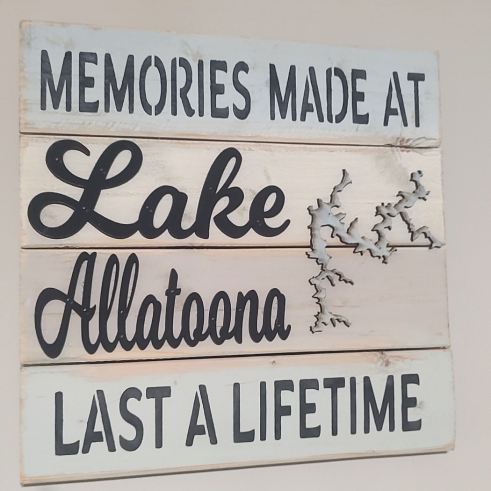 Lake Allatoona Wall Art Sign